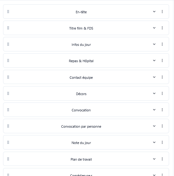 Feuille de service automatique FilmFlow